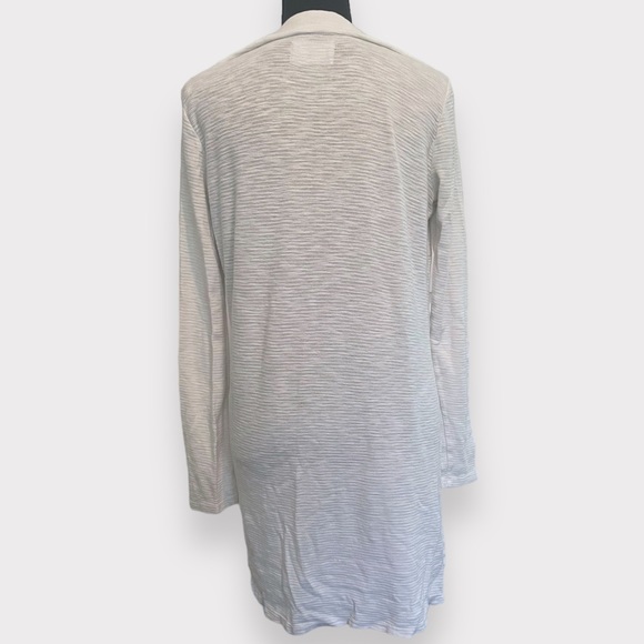 Sol / Anthropologie - Textured Deep V-Neck Tunic - White - Size Small - Picture 4 of 7